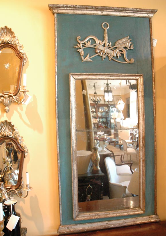 Continental trumeau mirror
